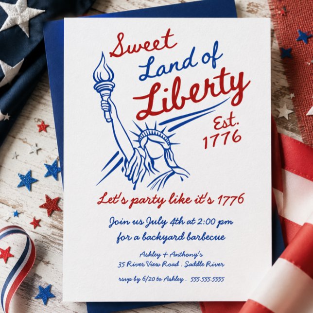 Sweet Land of Liberty Invitation (Creator Uploaded)