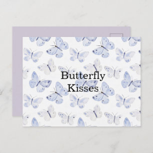 Sweet Lavender Purple Butterflies Postcard