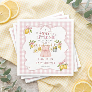Sweet Lemon Baby Shower Napkin