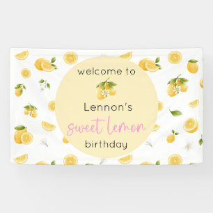 Sweet Lemon Birthday Banner