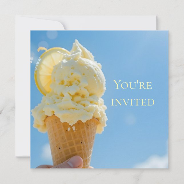 Sweet Lemon Summer Invitation (Front)