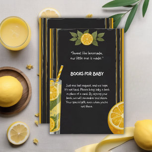 Sweet Lemonade Chalkboard Stand Baby Shower Enclosure Card