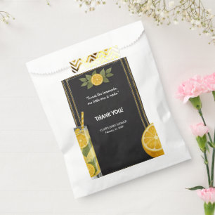 Sweet Lemonade Chalkboard Stand Baby Shower Favour Bags