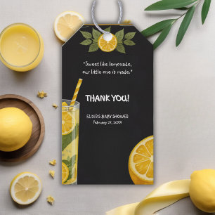 Sweet Lemonade Chalkboard Stand Baby Shower Gift Tags