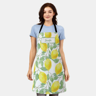 Sweet lemons yellow summer.                        apron
