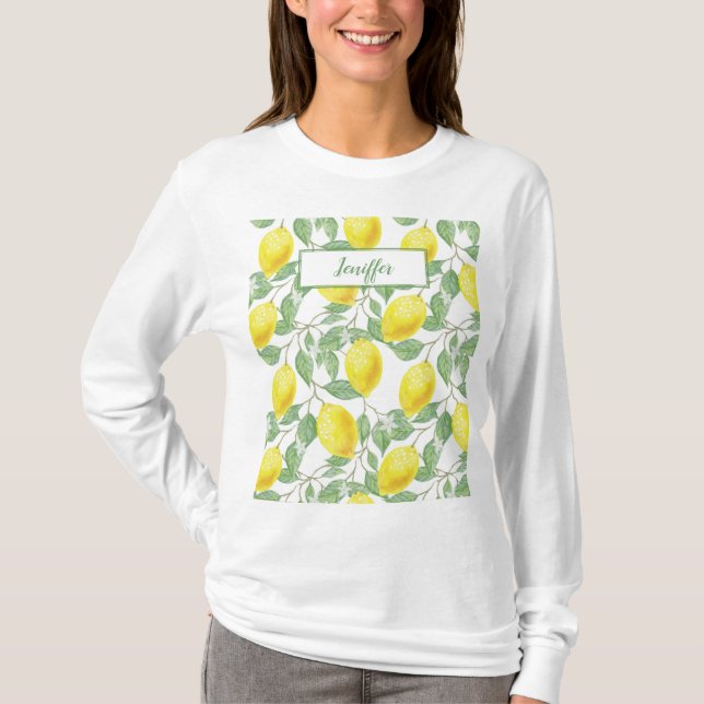 Sweet lemons yellow summer.                        T-Shirt (Front)
