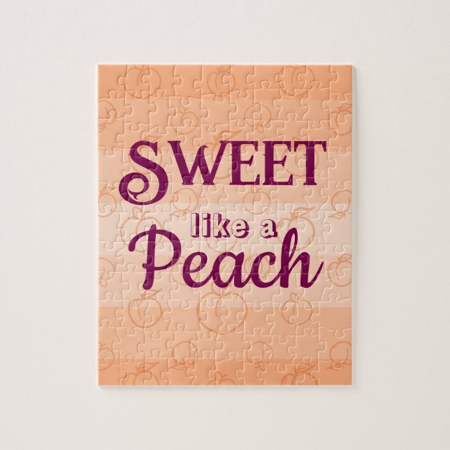 Sweet Like a Peach Puzzle (Vertical)