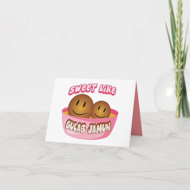 Sweet Like Gulab Jamun Birthday Invitation (Front)