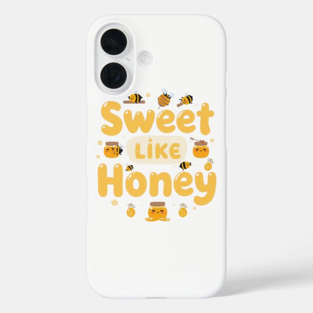 "Sweet Like Honey" Kawaii Pun Case-Mate iPhone Case (Back)