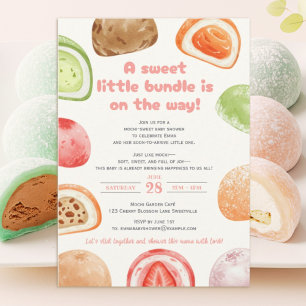 Sweet like mochi, soft like a baby!-babyshower invitation