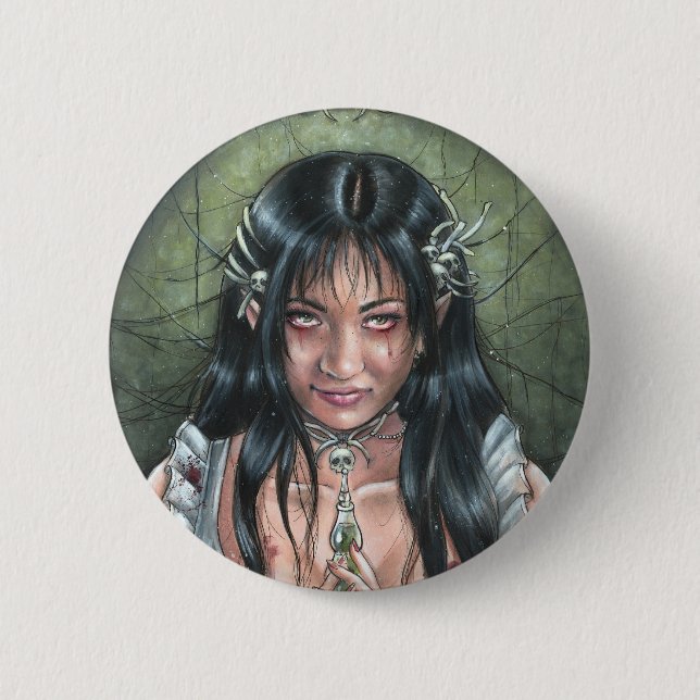 Sweet Like Poison Gothic Button (Front)