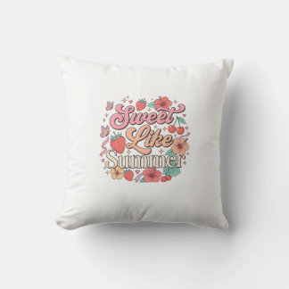 Sweet Like Summer – Cute Fruit & Flower Stickers Cushion