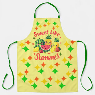 Sweet Like Summer Cute Kawaii Fruit Kitchen Apron