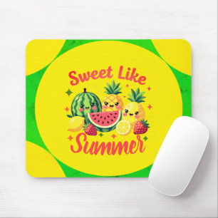 Sweet Like Summer Cute Kawaii Fruit Mouse Mat