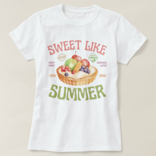 Sweet Like Summer, Watercolor Fruits T-Shirt