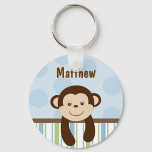 Sweet Lil Monkey Personalised Key Chain