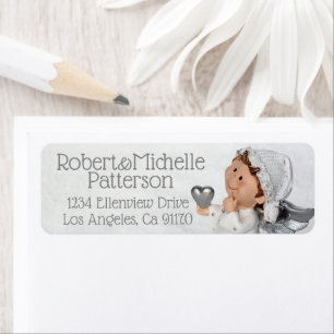 Sweet Little Angel Return Address Label