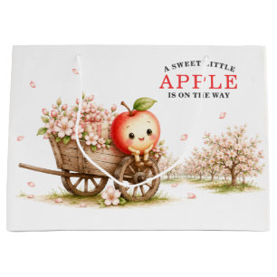 Sweet Little Apple Blossom Baby Shower Large Gift Bag