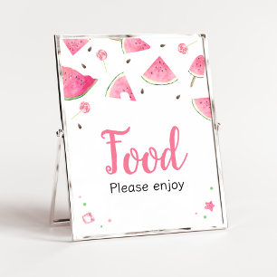 Sweet Little Baby Watermelon Baby Shower Food Poster