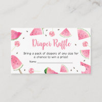 Sweet Little Baby Watermelon Diaper Raffle