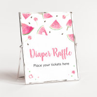 Sweet Little Baby Watermelon Diaper Raffle