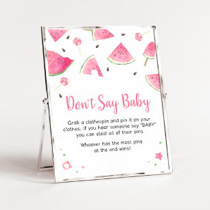 Sweet Little Baby Watermelon Don't Say Baby Poster