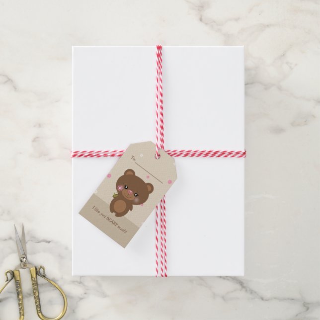 Sweet Little Bear Gift Tags (With Twine)