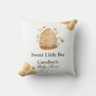 Sweet Little Bee Baby Shower Decorative Pillow