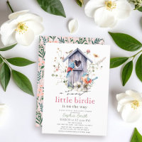 Sweet Little Birdie Birdhouse Girl Baby Shower