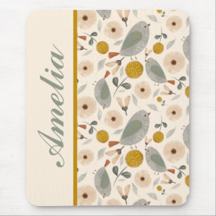 Sweet Little Birds Personalised Mousepad