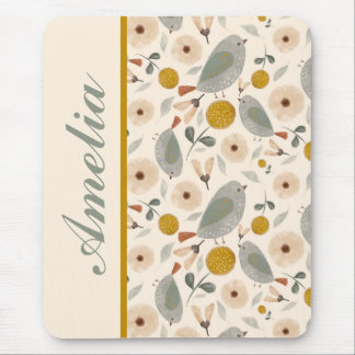 Sweet Little Birds Personalised Mousepad