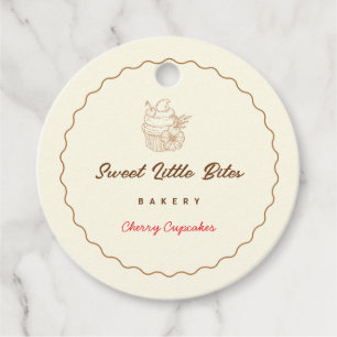 Sweet Little Bites Bakery Cherry Cupcake Tags