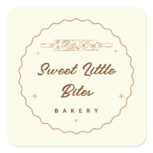 Sweet Little Bites Bakery Logo Sticker