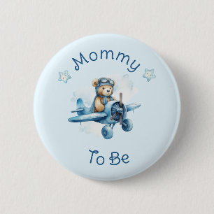 Sweet Little Boy on the Way Baby Shower 6 Cm Round Badge