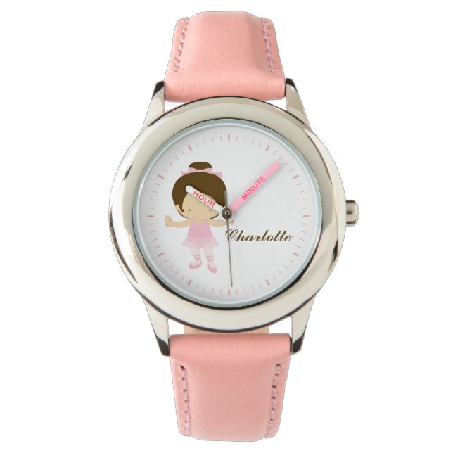 Sweet Little Brunette Ballet Dancer Watch (Front)