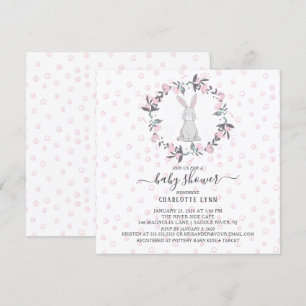 Sweet Little Bunny Baby Shower Invitation