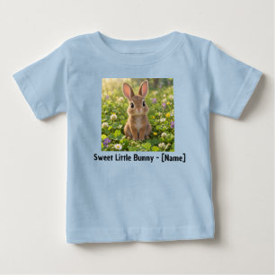 Sweet Little Bunny Custom Name Baby T-Shirt