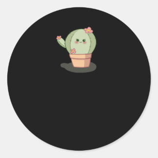 Sweet Little Cactus Classic Round Sticker