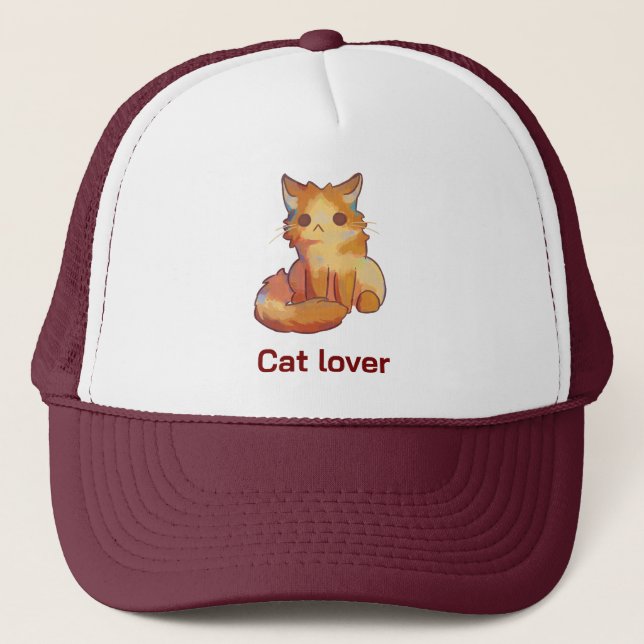 Sweet little Cat, cat lover Trucker Hat (Front)