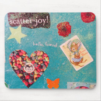 Sweet Little Cheering Mouse Pad. Mat