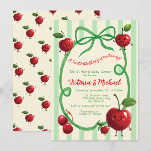 Sweet little Cherry Baby Shower Invitation