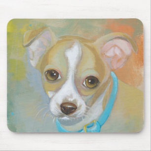 Sweet little Chihuahua puppy dog tries to blend in Mouse Mat