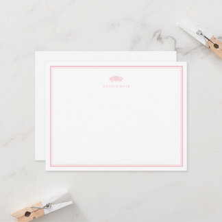 Sweet Little Crown Baby Stationery Invitation