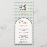 Sweet Little Duckling Mallard Gingham Baby Shower