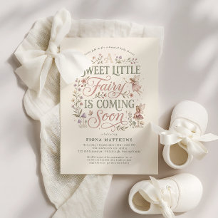 Sweet Little Fairy Magical Baby Shower Invitation