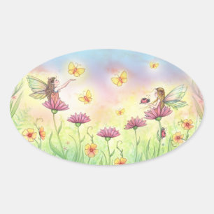 Sweet Little Fairy Sisters Stickers