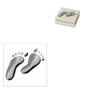 Sweet Little Feet Rubber Stamp