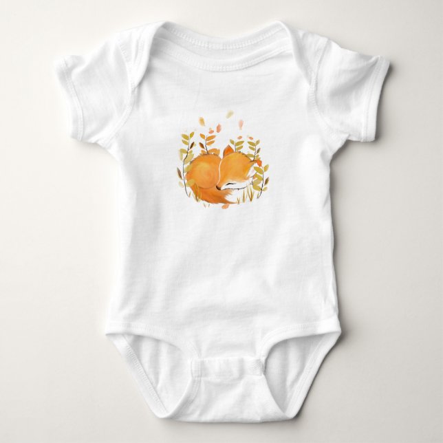 Sweet little fox baby bodysuits (Front)