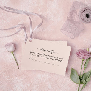 Sweet Little Girl Baby Shower diaper raffle Self-inking Stamp