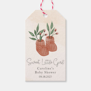 Sweet Little Girl Boho Clothes Baby Shower Gift Tags